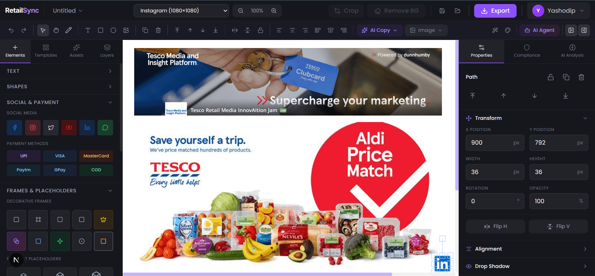 AI-Powered Canvas Editor